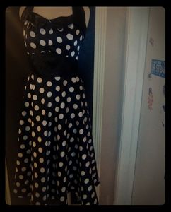 Rockabilly Pinup Hell Bunny Polka Dot Dress